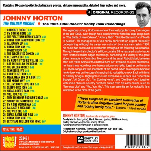 Johnny Horton - The Golden Rocket: The 1951-1960 Rockin' Honky Tonk Recordings (2016)