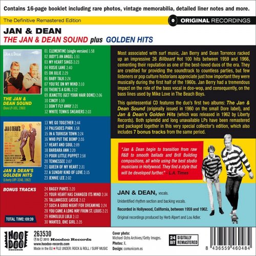 Jan & Dean - The Jan & Dean Sound + Golden Hits (Bonus Track Version) (2016)