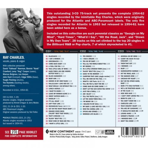 Ray Charles - The Complete 1954-62 Singles (2017)