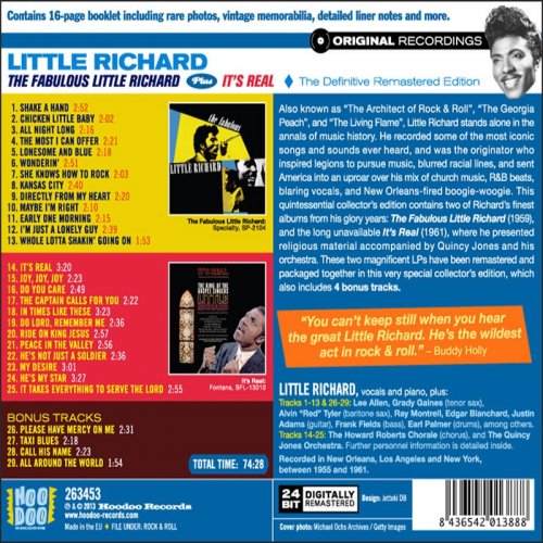 Little Richard - The Fabulous Little Richard Plus It`S Real (2021)