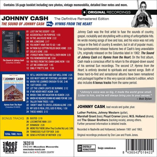 Johnny Cash - The Sound of J. Cash Plus Hymns from the Heart (2021)