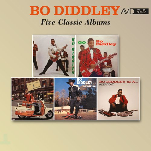 Bo Diddley - Five Classic Albums (Bo Diddley / Go Bo Diddley / Have Guitar Will Travel / Bo Diddley Is a Gunslinger / Bo Diddley Is a Lover) (2018)