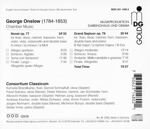 Consortium Classicum - Onslow: Nonet, Op. 77, Grand Septuor, Op. 79 (2008) CD-Rip