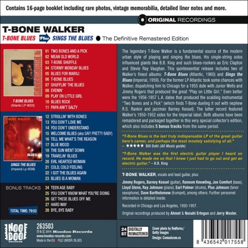 T-Bone Walker - T-Bone Blues Plus Sings the Blues Plus 5 Bonus Tracks (2021)