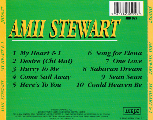 Amii Stewart - My Heart & I (1990) CD-Rip