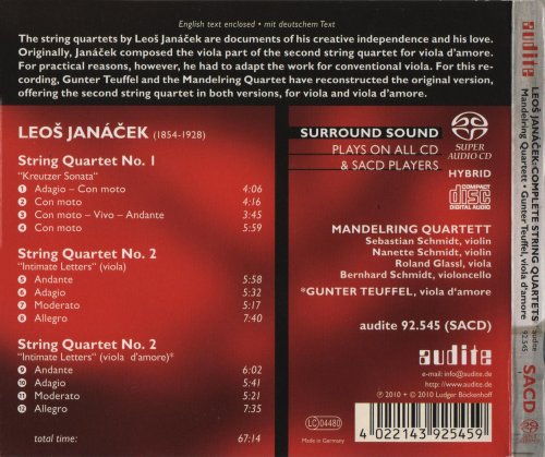 Mandelring Quartett, Gunter Teuffel - Janáček: Complete String Quartets (2010) [SACD]