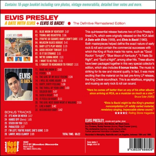 Elvis Presley - A Date with Elvis Plus Elvis Is Back! (2021)