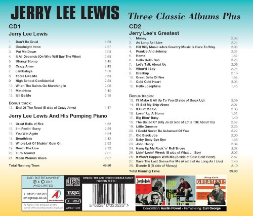 Jerry Lee Lewis - Three Classic Albums Plus (Jerry Lee Lewis / Jerry Lee Lewis and His Pumping Piano / Jerry Lee's Greatest) [Remastered] (2017)