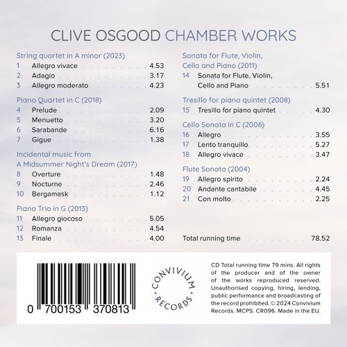 Tippett Quartet - Clive Osgood: Chamber Works (2024) [Hi-Res]