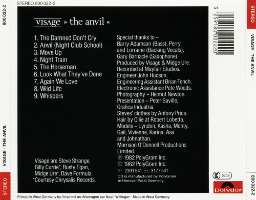 Visage - The Anvil (1982) [1983]