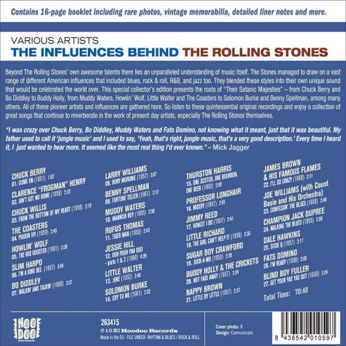 Chuck Berry, Clarence Henry, Chuck Willis, The Coasters, Howlin' Wolf, Slim Harpo, Bo Diddley, Larry Williams, Benny Spellman, Muddy Waters - The Influences Behind the Rolling Stones (2021)