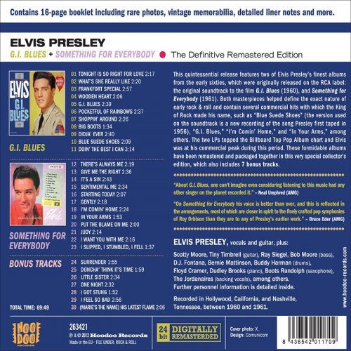 Elvis Presley - G.I. Blues Plus Something for Everybody Plus 7 Bonus Tra (2021)