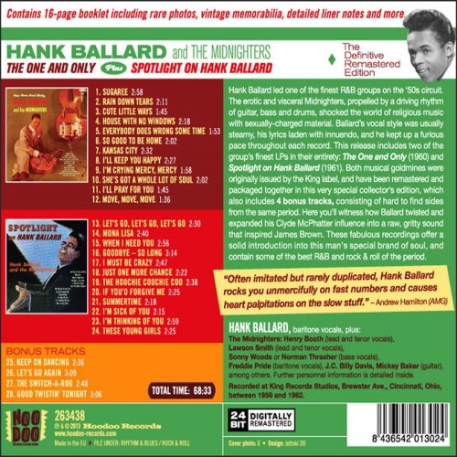 Hank Ballard - The One and Only Plus Spotlight on Hb Plus 4 Bonus (2021)