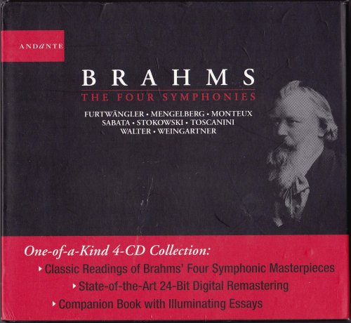 Wilhelm Furtwangler, Arturo Toscanini, Bruno Walter, Leopold Stokowski, Pierre Monteux, Victor De Sabata, Felix Weingartner - Brahms: The Four Symphonies (2007) [4CD Box Set]