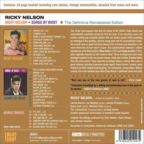 Ricky Nelson - Ricky Nelson Plus Songs by Ricky (2021)