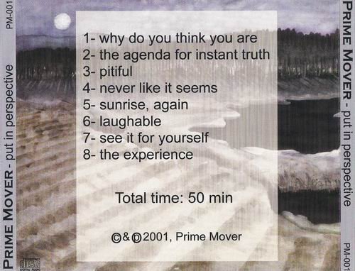 Prime Mover - Put In Perspective (2001)