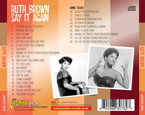 Ruth Brown - Say It Again (2016)