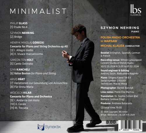 Szymon Nehring, Polish Radio Orchestra in Warsaw, Michal Klauza - Minimalist (2024) [Hi-Res]