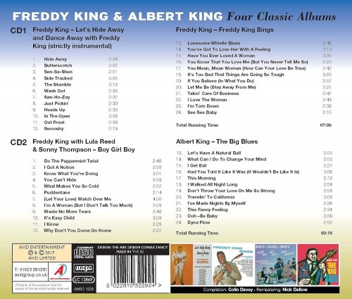 Freddy King, Albert King - Four Classic Albums (Let's Hide Away and Dance Away with Freddy King / Freddy King Sings / Boy Girl Boy /The Big Blues) [Remastered] (2017)