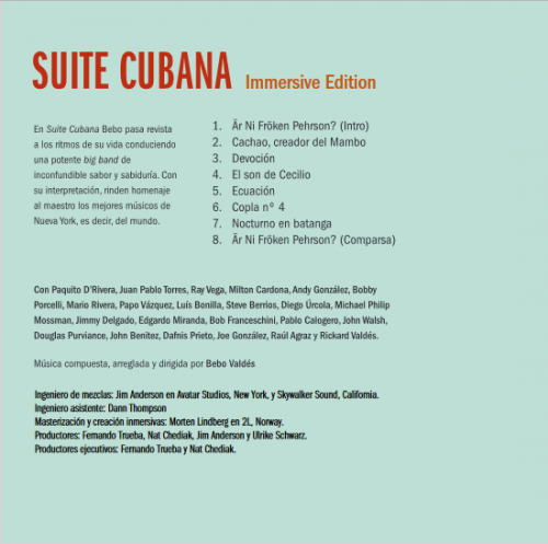 Bebo Valdes - Suite Cubana, Vol. 1 (Historic Recording) (Immersive Edition) (2024) [DSD512]