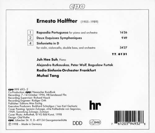 Radio-Symphonie-Orchester Frankfurt, Muhai Tang - Halffter: Orchestral Works (1998) CD-Rip