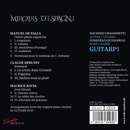 Guitarp Duo - Miroirs d'Espagne (2024) [Hi-Res]