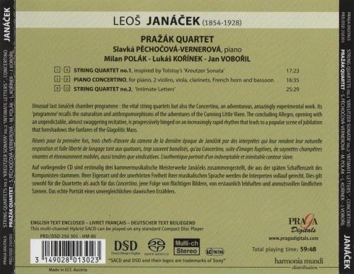 Prazák Quartet - Leos Janacek: String Quartets Nos.1 & 2, Concertino (2014) [SACD]