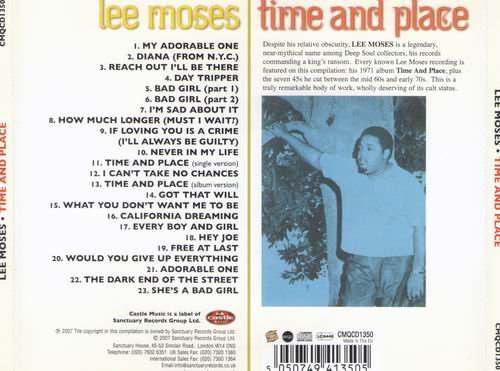 Lee Moses - Time And Place (2007) CD Rip