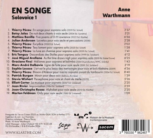 Anne Warthmann - En songe (Solovoice 1) (2024) [Hi-Res]