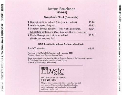 BBC Scottish Symphony Orchestra, Ion Marin - Bruckner: Symphony No. 4 (Romantic) (2004)