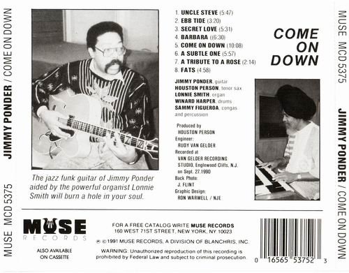 Jimmy Ponder - Come On Down (1991) CD Rip