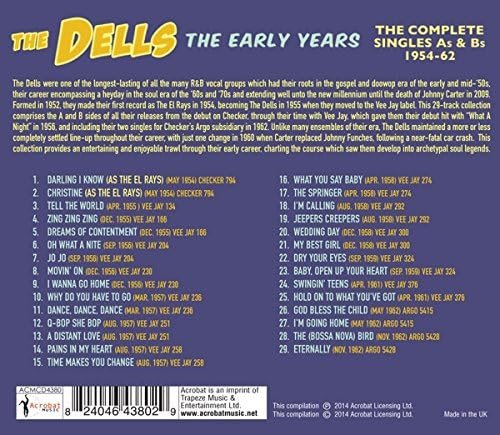 The Dells - The Early Years - The Complete Singles A's & B's 1954-62 (2014)