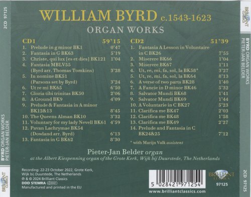 Pieter-Jan Belder - Byrd: Organ Works (2024) [Hi-Res]