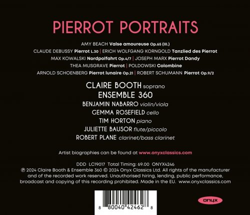 Claire Booth, Ensemble 360 - Pierrot Portraits (2024) [Hi-Res]