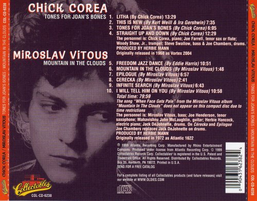 Chick Corea - Tones for Joan's Bones / Miroslav Vitous - Mountain in the Clouds (1999)