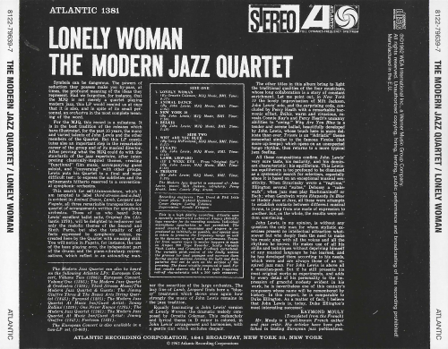 The Modern Jazz Quartet - Lonely Woman (1962) [2012 Japan 24-bit Remaster]