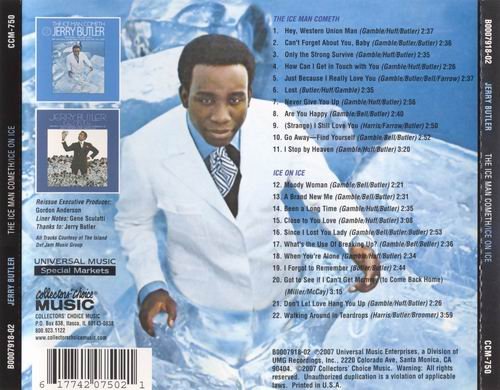 Jerry Butler - The Ice Man Cometh / Ice On Ice (2007)