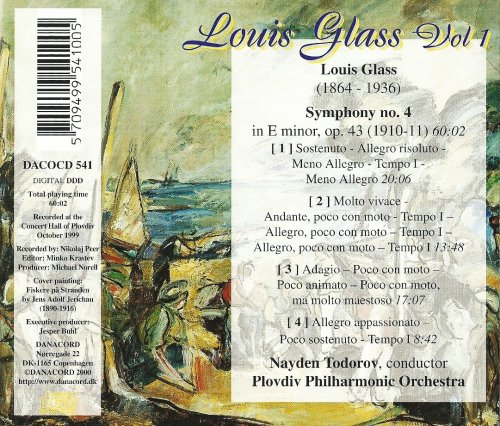 Plovdiv Philharmonic Orchestra, Nayden Todorov - Louis Glass: Symphony No. 4 (2000) CD-Rip