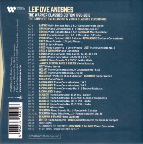 Leif Ove Andsnes - The Warner Classics Edition 1990-2010 (Box Set 36 CD) (2023)