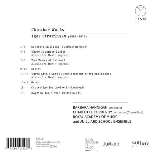 Barbara Hannigan, Juilliard School Ensemble, Royal Academy of Music - Stravinsky: Chamber Works (2024) [Hi-Res]