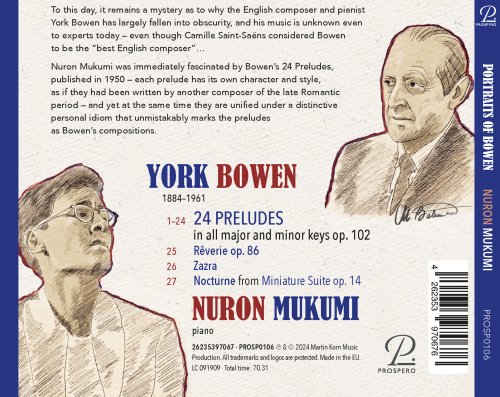 Nuron Mukumi - Portraits of Bowen: 24 Preludes in All Major and Minor Keys, Op. 102 (2024) [Hi-Res]