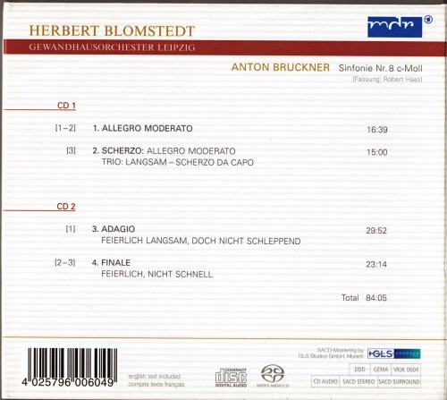 Herbert Blomstedt - Bruckner: Symphony No. 8 c-Moll (2006) [SACD]