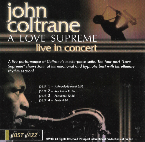 John Coltrane - A Love Supreme: Live in Concert (2006)