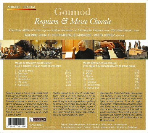 Ensemble Instrumental de Lausanne, Michel Corboz - Gounod: Requiem & Messe Chorale (2011) CD-Rip