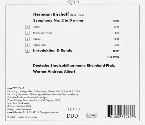 Staatsphilharmonie Rheinland-Pfalz, Werner Andreas Albert - Hermann Bischoff: Symphony No. 2 (2008) CD-Rip