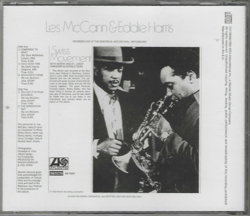 Les McCann & Eddie Harris - Swiss Movement (1969) [2012 Japan 24-bit Remaster]