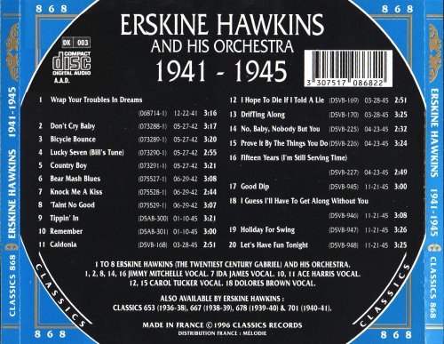 Erskine Hawkins - The Chronological Classics: 1941-1945 (1996)