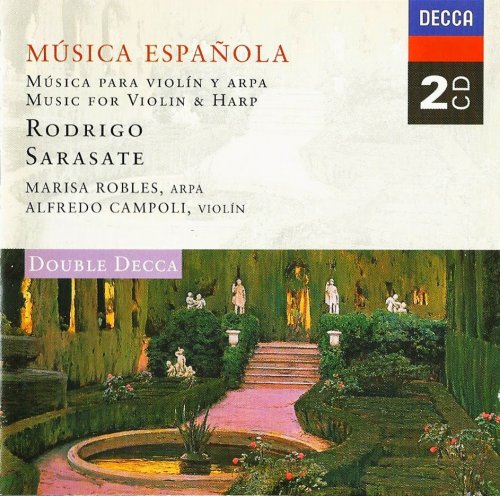 Marisa Robles, Alfredo Campoli - Rodrigo, Sarasate: Music for Violin and for Harp (1998) CD-Rip