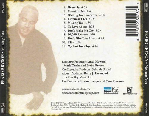 Peabo Bryson - Missing You (2007)