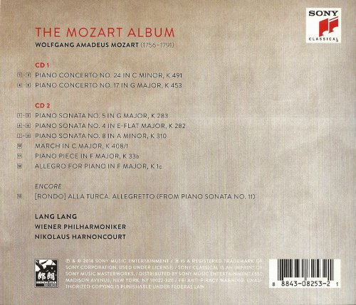 Lang Lang, Wiener Philharmoniker, Nikolaus Harnoncourt - Mozart: Piano Concertos, Piano Sonatas (2014) CD-Rip